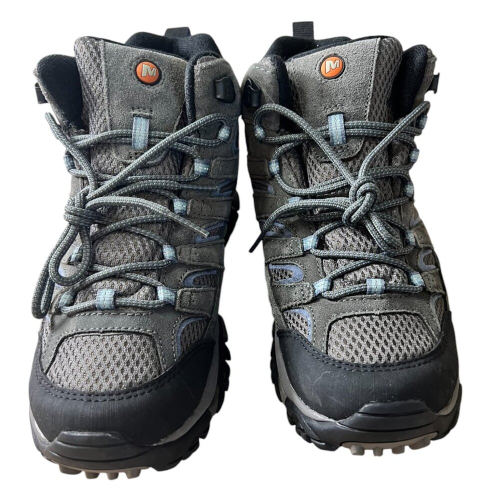 Merrell Women's Gray and Black Hiking Shoes - Picture 2 of 7
